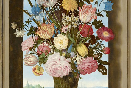 Photo FS Bildung Buchempfehlung FGS Ambrosius_Bosschaert_de_Oude_-_Vase_of_Flowers_in_a_Window_-_679_-_Mauritshuis